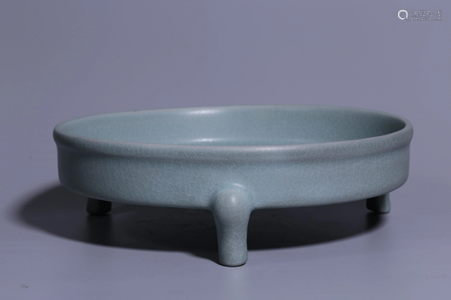 Song Dynasty - Ru Ware Three-Legged Washer