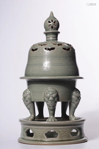 Song Dynasty - Yaozhou Ware Incense Burner