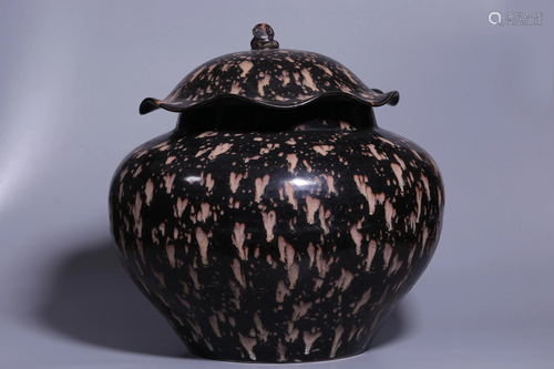 Song Dynasty - Jizhou Ware 'Tortoise-shell' Glazed