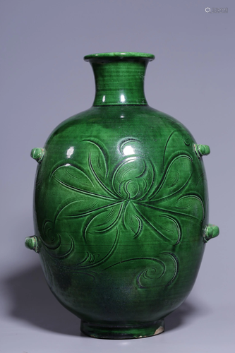 Song Dynasty - Green Glazed Vase