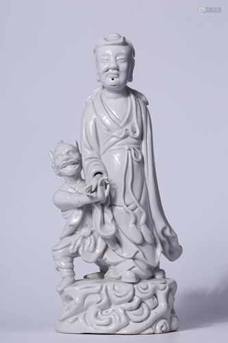 Qing Dynasty - Dehua Porcelain 'Scholar' Standing