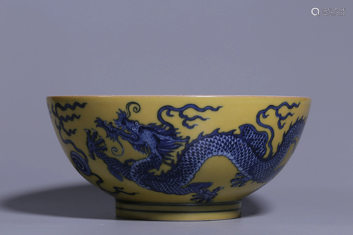 Qing Dynasty - 'Yongzheng Period Made Mark' Yellow