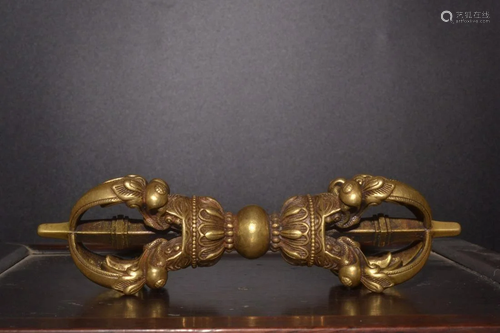 Republic of China - Gilt Bronze Vajra