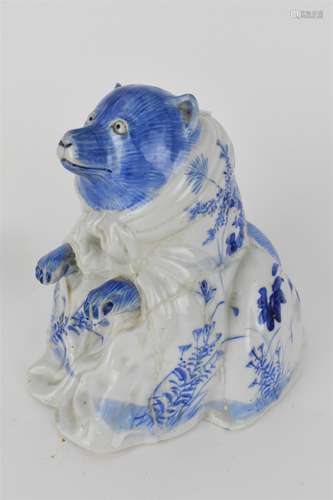 An early 20th century Japanese blue and white incense burner...