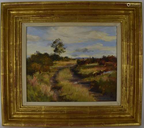 Patricia Turner - Oil on canvas entitled Bridleway Winster V...