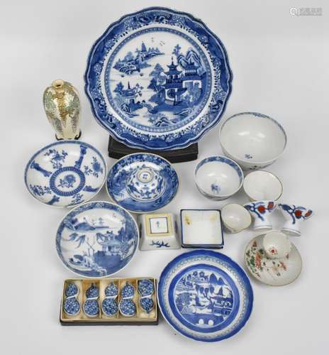 A small collection of Chinese and Japanese porcelain, to inc...