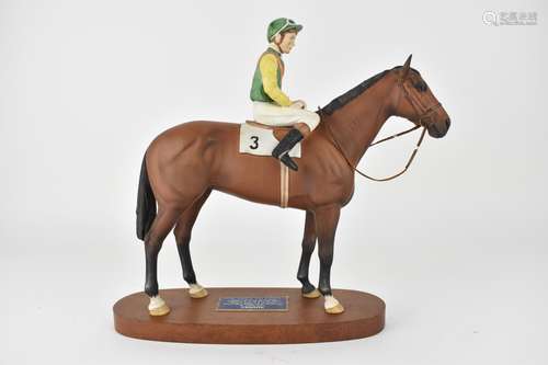 A Beswick model of Lester Piggot on Nijinsky Winner of the T...