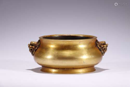 Purple copper gilt cenburner