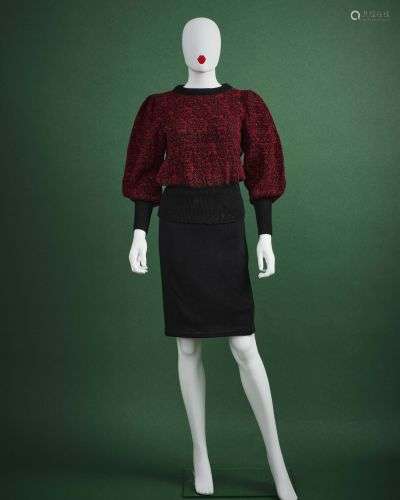 YVES SAINT LAURENT TRICOT - 1980's