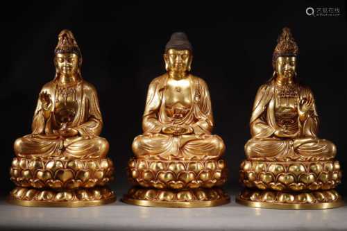 Purple copper gilt Buddha