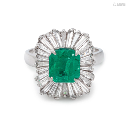 EMERALD AND DIAMOND CONVERTIBLE RING/PENDANT