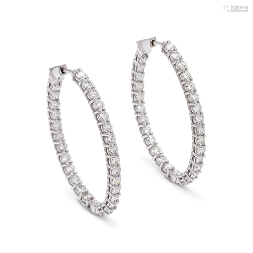 DIAMOND HOOP EARRINGS