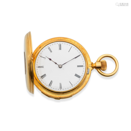 Patek Philippe. A fine and rare 18K gold keyless wind