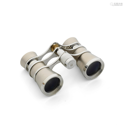 Rolex. A set of stainless steel event binoculars