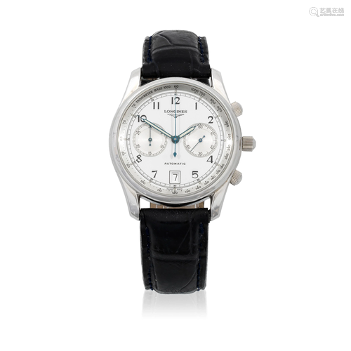 Longines. A stainless steel automatic calendar