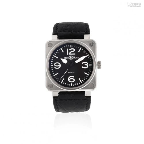 Bell & Ross. A stainless steel automatic cushion form