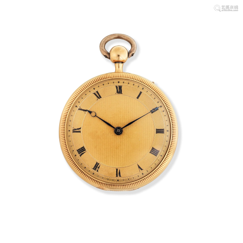 Perrin Freres. A continental gold key wind open face