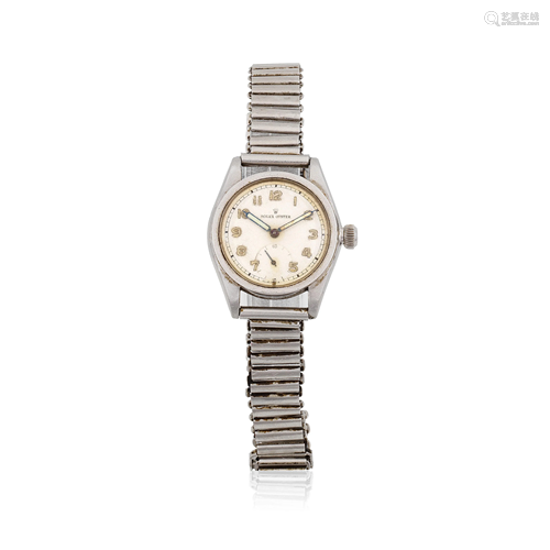 Rolex. A stainless steel manual wind bracelet watch