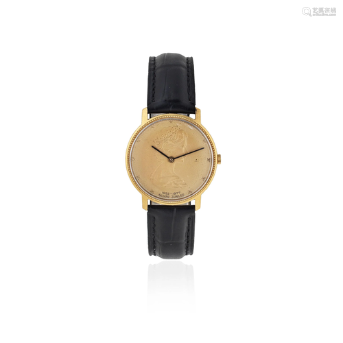 Mappin & Webb. An 18K gold manual wind wristwatch