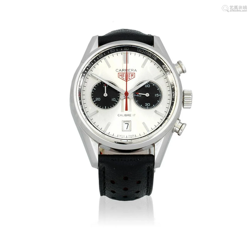 TAG Heuer. A stainless steel automatic calendar