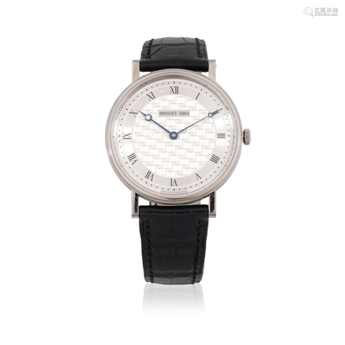 Breguet. A fine 18K white gold manual wind wristwatch