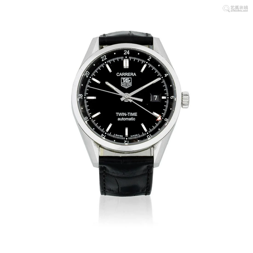 TAG Heuer. A stainless steel automatic calendar