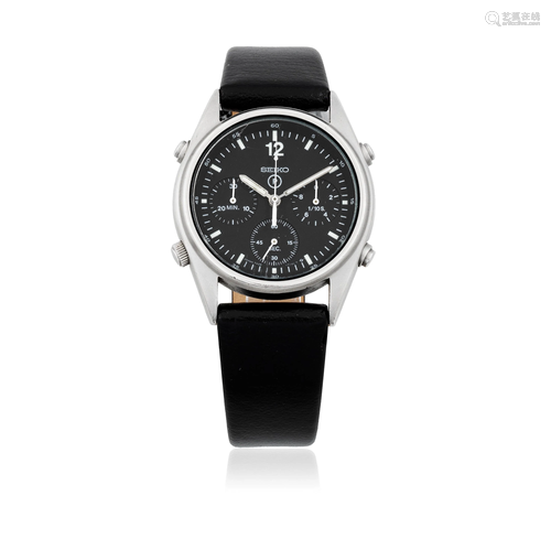 Seiko. A stainless steel quartz chronograph wristwatch