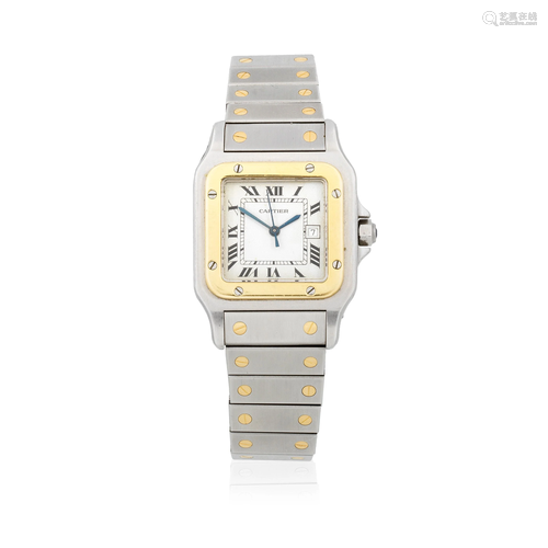 Cartier. A mid-sized stainless steel and gold automatic