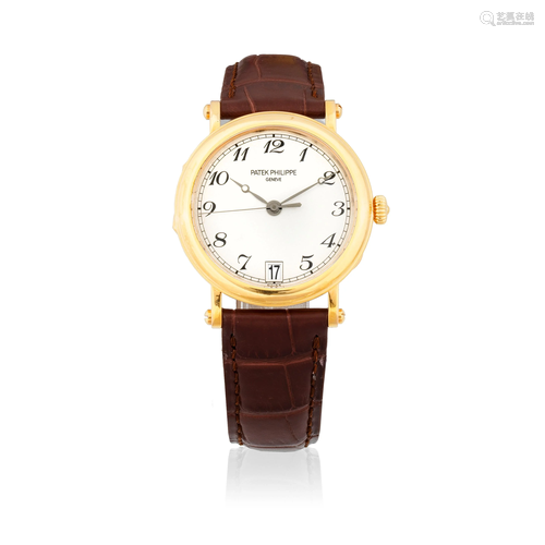 Patek Philippe. An 18K rose gold automatic 'Officer's'