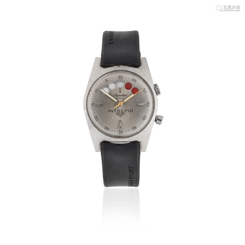 Heuer. A stainless steel automatic wristwatch with