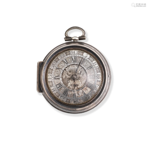 George Graham. A silver key wind open face pocket watch