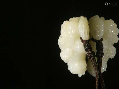 Hetian White Jade Ornament