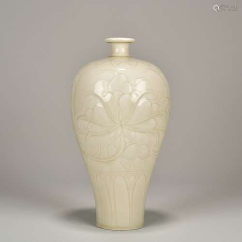 White Porcelain Prunus Vase