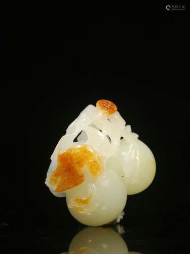 Old Collection. Hetian White Jade Pendant