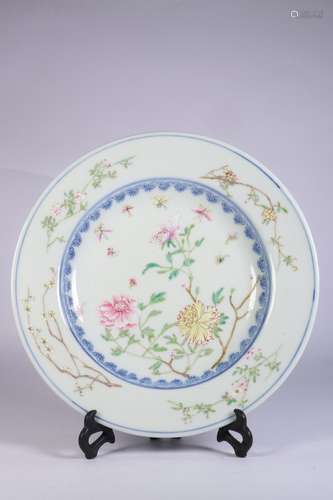 Famille Rose Plate