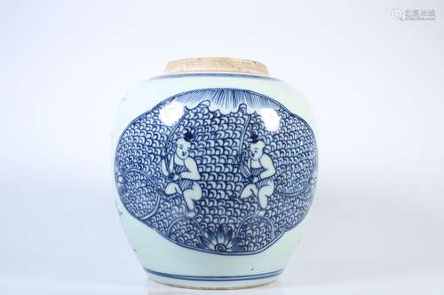 Blue-and-white Pot