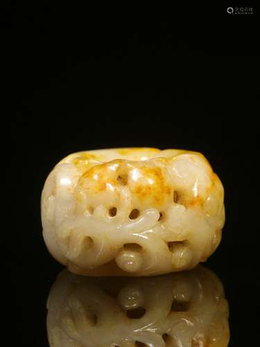 Hetian Jade Ring Ornament