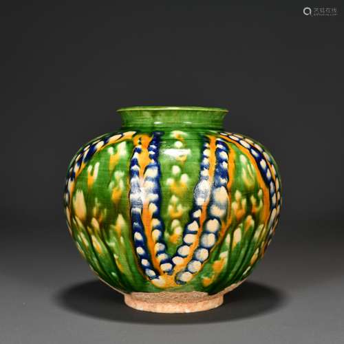 Tang Tri-color Glazed Pot