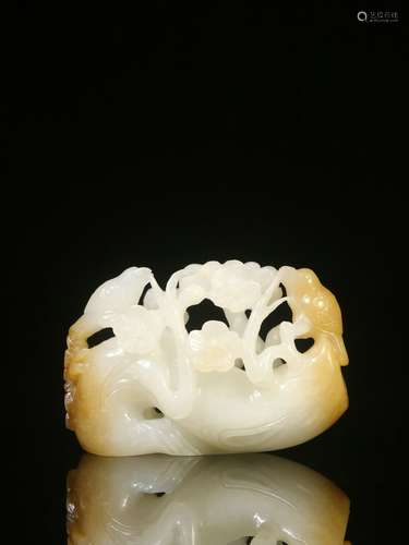 Hetian White Jade Ornament