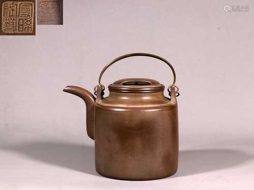 Old Collection. Loop-handled Zisha Teapot