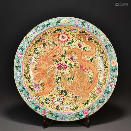 Chinese Enamel Plate