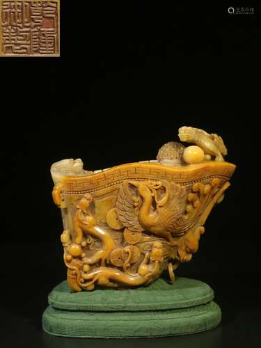 Old Collection. Quality Good. Shoushan Tianhuang Stone Jue W...