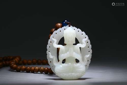 Hetian Jade Buddha Pendant