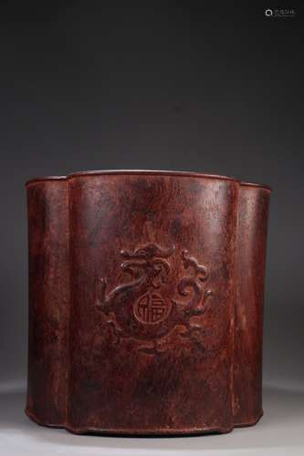 RoseWood Brush Pot