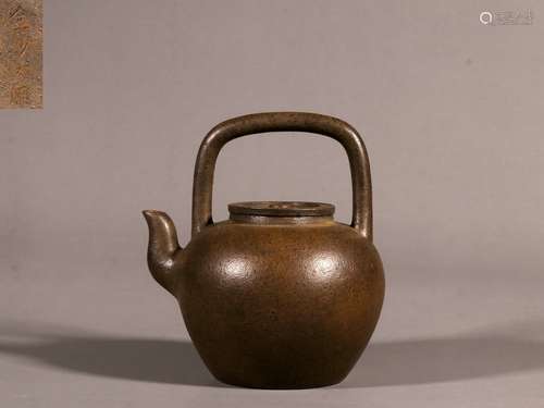 Old Collection. Plain Loop-handled Zisha Teapot