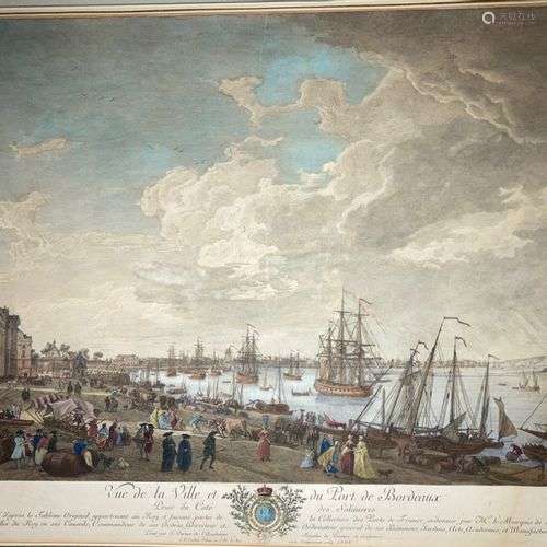 VERNET Joseph (1714 1789) (d'après) 2 PORTS DE VERNET (BORDE...