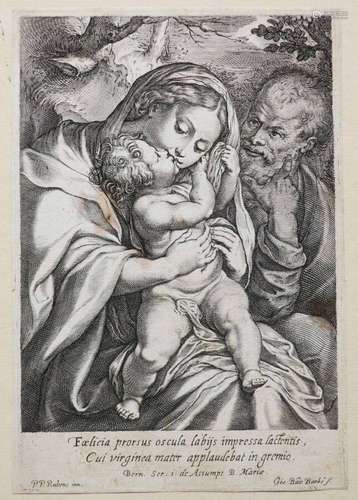 RUBENS P.P (Siegen 1577 Anvers 1640) (d'après) - [La Sainte ...