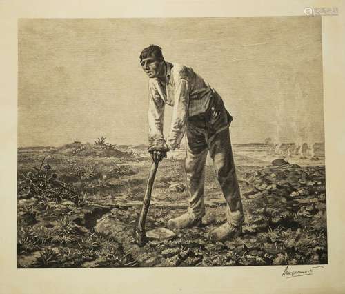 MILLET Jean-François (d'après) (Gruchy 1814 Barbizon 1875) -...