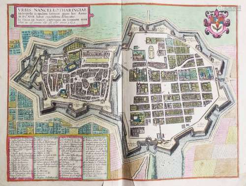 MEURTHE-ET-MOSELLE (54) - PLAN de NANCY - BRAUN & HOGENBERG ...