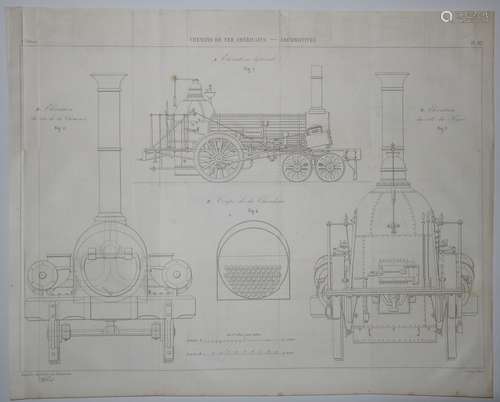 ETATS-UNIS - CHEMINS DE FER AMÉRICAINS - LOCOMOTIVES. c.1880...